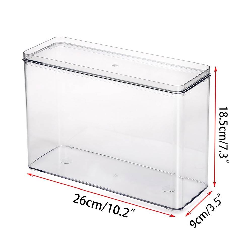 Clear Phone Case Organizer Stackable Storage Box with Lid for Cell Phone Case...
