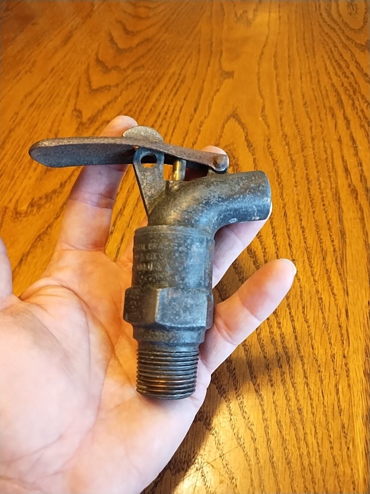 Sette Spigot Imperial Brass Mfg. 1" Thread Lock Spring Handle USA