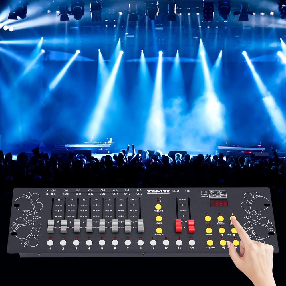 192 Channels Operator Console For Stage Lighting DJ Party DJ Controller DMX 512