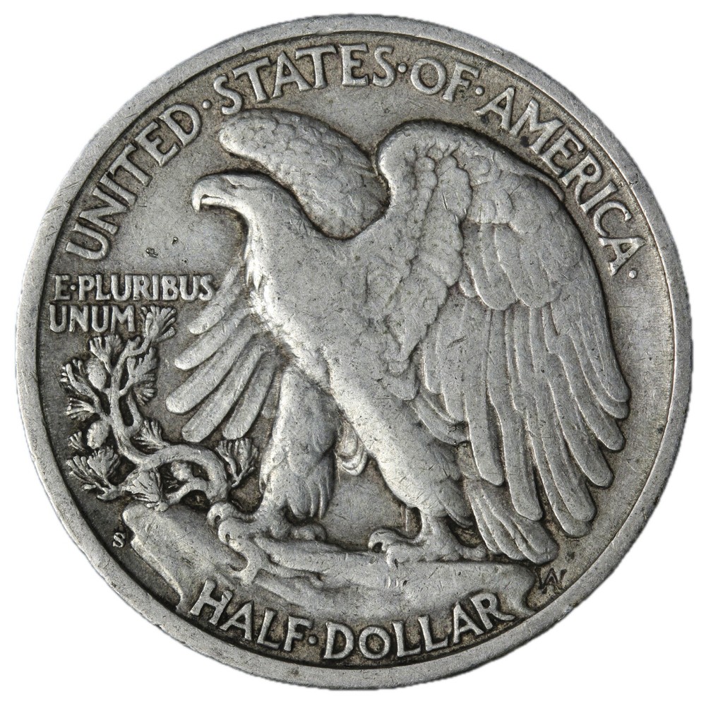 1944-S Walking Liberty Half Dollar In XF Condition