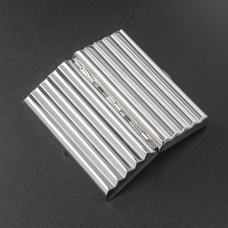 2Pcs Wavy Cigarette Case Moisture-proof Portable Cigarette Case For 10 Cigarette