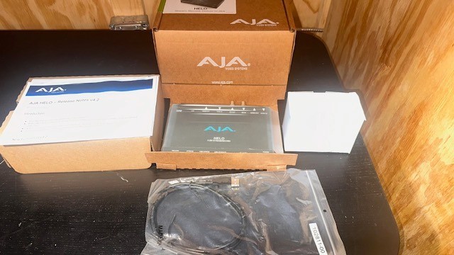 AJA Helo H.264 HD/SD stream and record encoder.