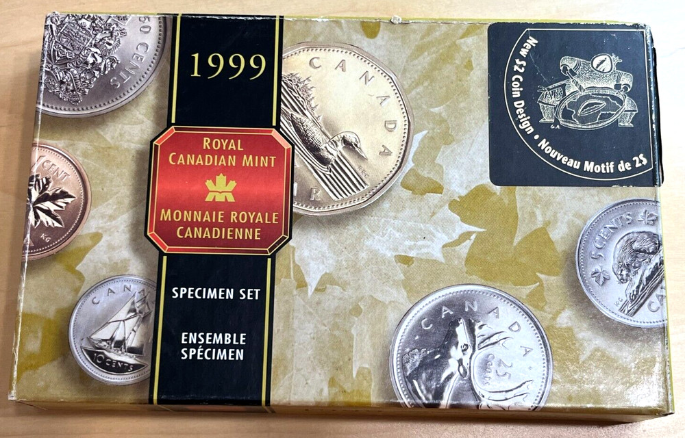 Canada RCM 1999 Specimen 7-Coin Set w/ Case, Box, COA
