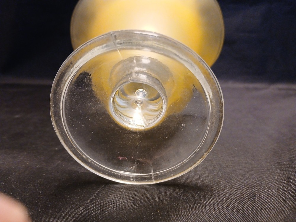 Yellow Candy/ Vase 6" Tall