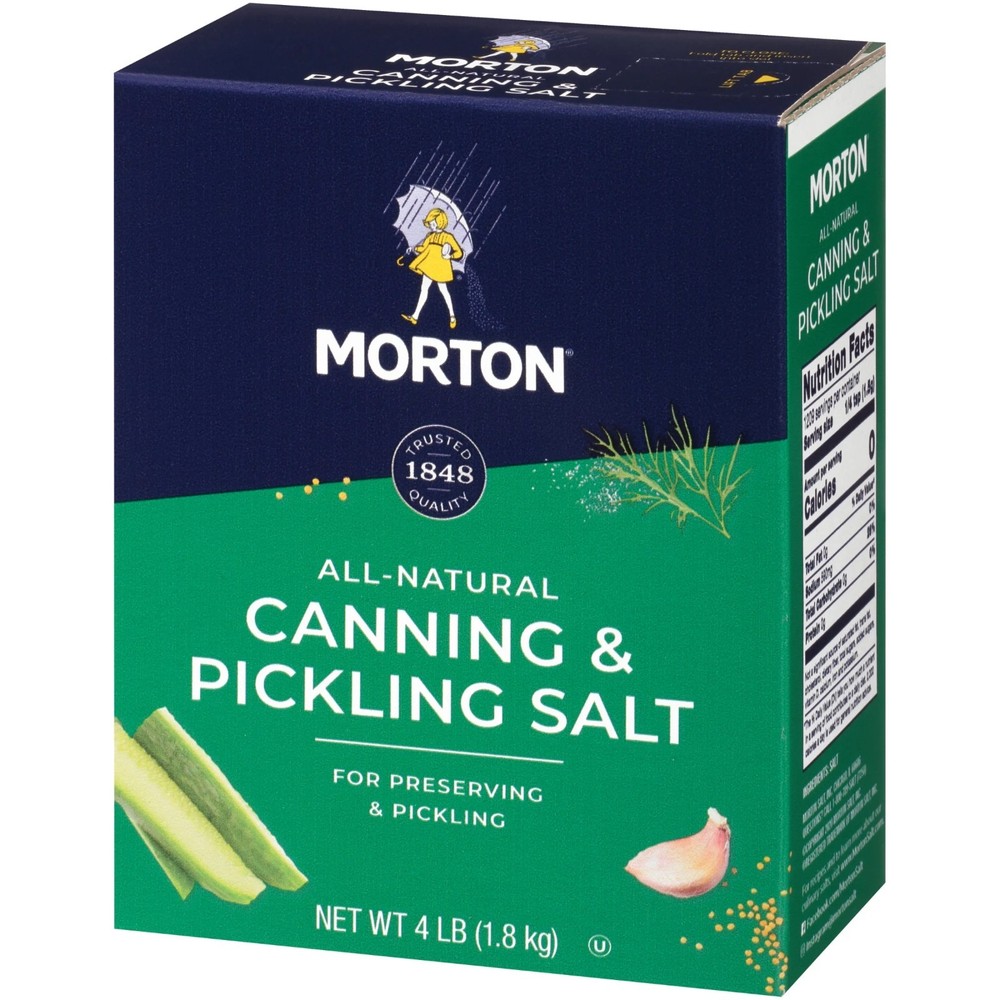 4 pack,Morton Canning , Pickling Salt, 4 lb.
