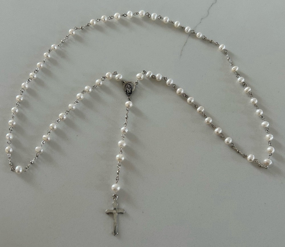 authentic freshwater pearl Rosary Beads