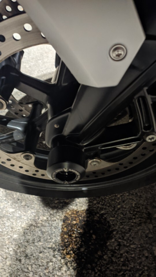 For BMW K1200S 2005-2010 Front Wheel Fork Axle Sliders Anti Crash Protector