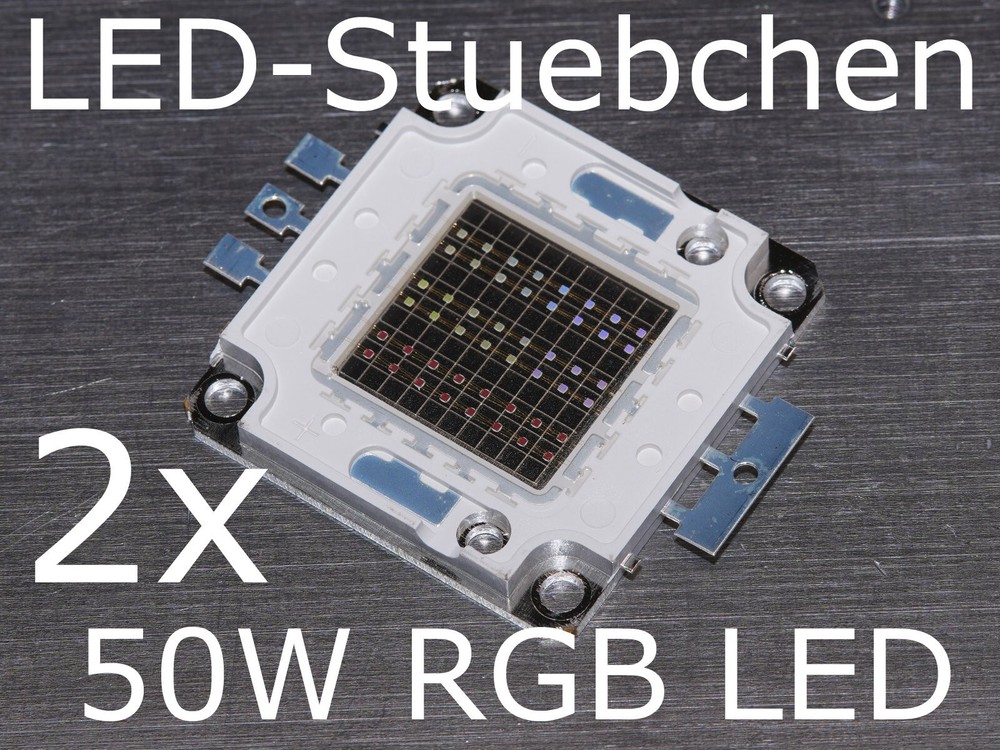 2x 50W LED RGB 48 chip common anode