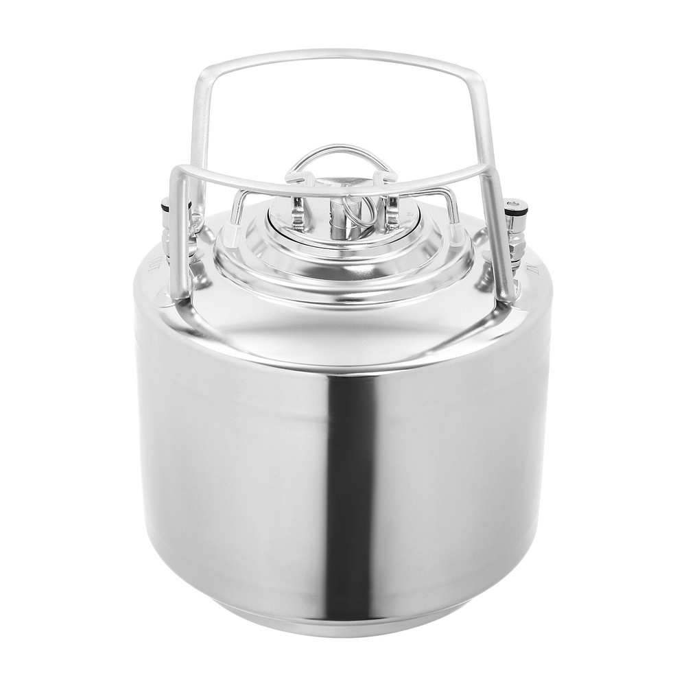 6L Mini Ball Lock Keg 304 Stainless Steel Home Brewing Keg Beer Brewing Keg