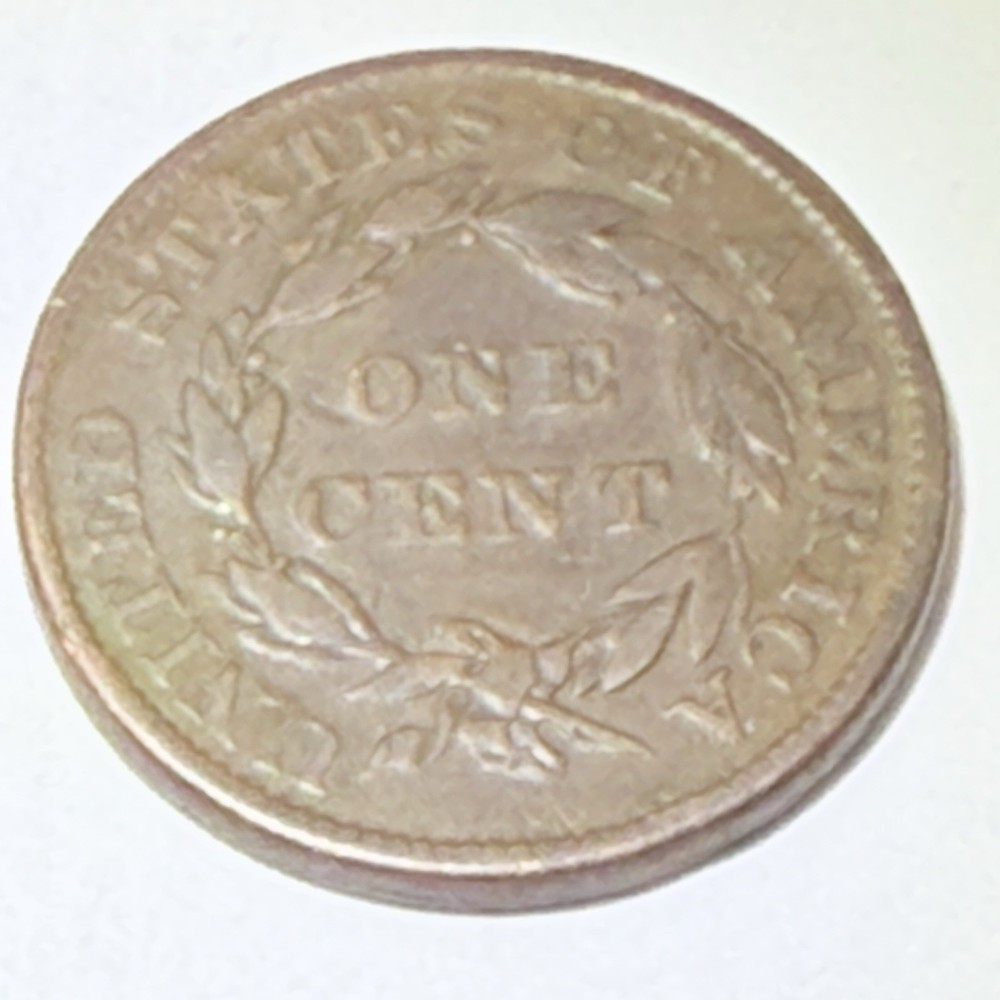 1836 Large Cent W/ Cud