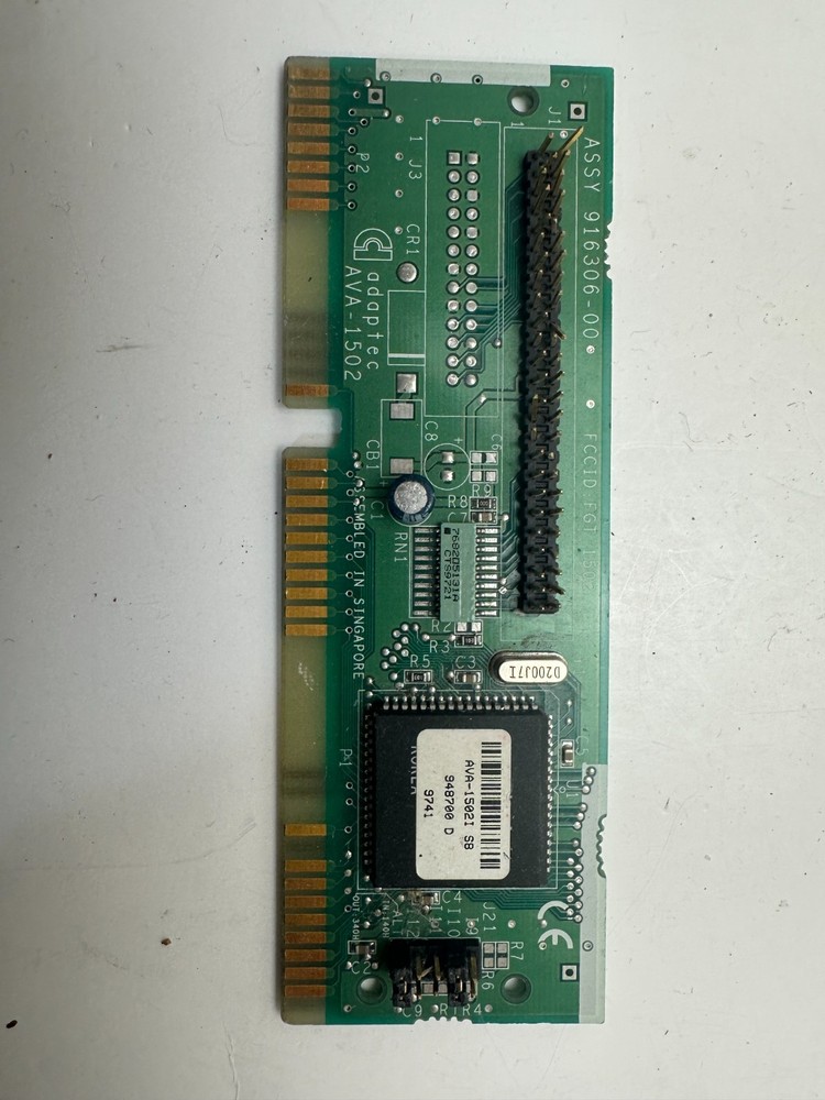Vintage Adaptec AVA-1502 ISA SCSI Controller Card | 16-bit ISA |