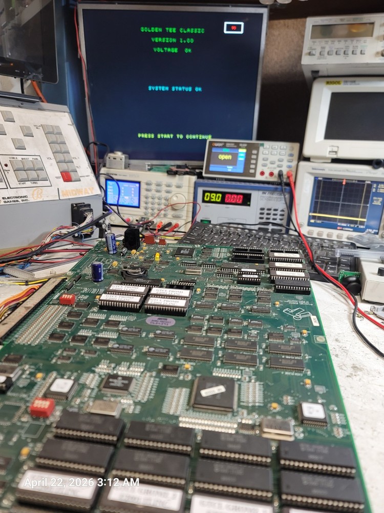 Golden Tee Classics 2001 IT JAMMA Golf Arcade Game Circuit Board PCB Working