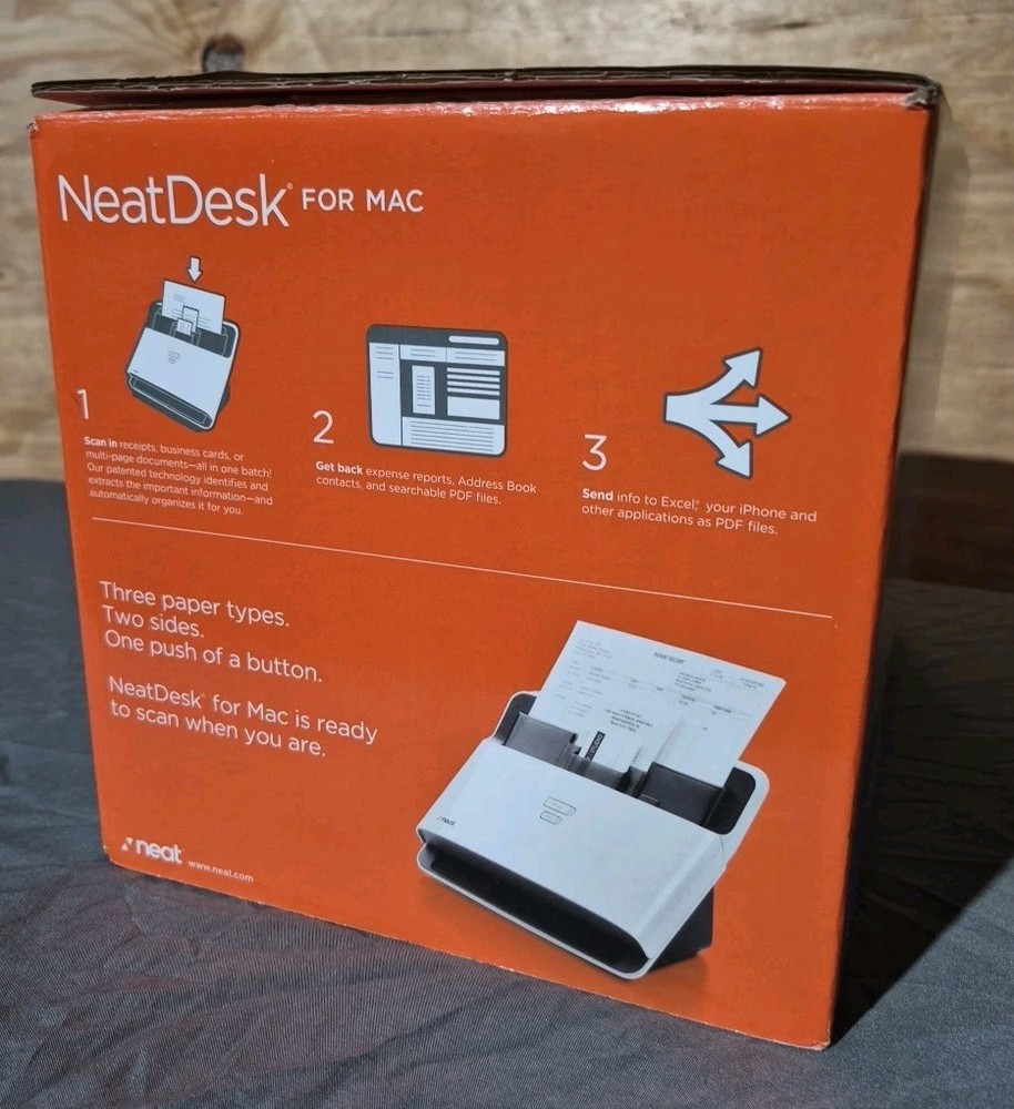 Neat Desk ND-1000 Desktop Receipt Document Scanner Digital Filing System Mac/PC