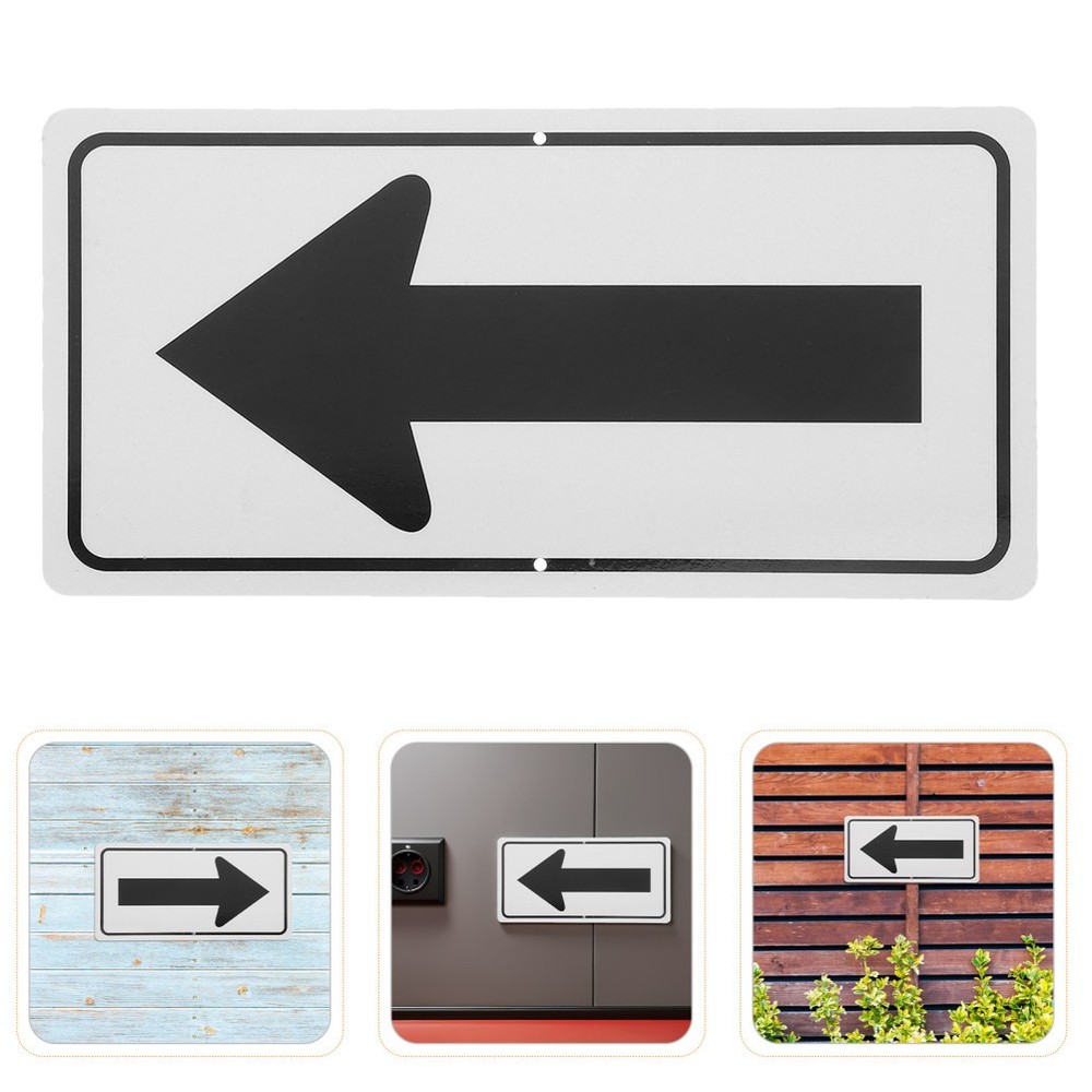 3 Pcs Reflective Arrow Sign Directional Decorative Durable Aluminum