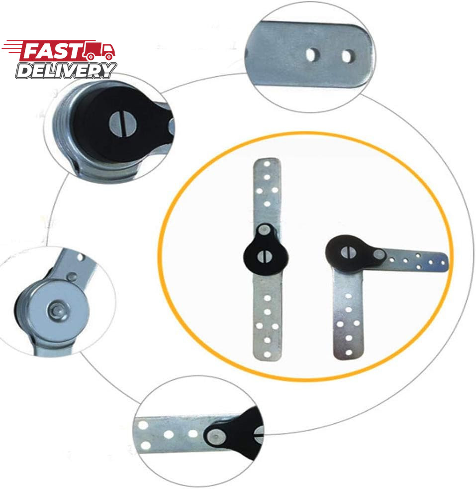 2 Pack of Furniture Adjustable Angle Hinge Automatic Reset Function Hinge Angle