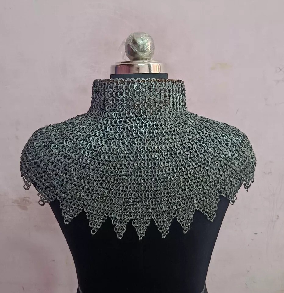 Chainmaile Avantail, 9mm Flat Riveted With Solid Rings Chainmail Avantail, Easte