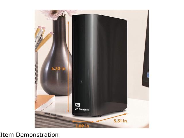 WD Elements 16TB USB 3.0, Micro-B 3.5" Desktop External Hard Drive Black