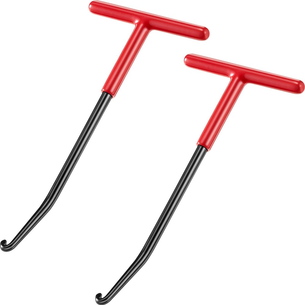 2 Pieces Exhaust Spring Puller Tool Hooks Hangers Removal Red