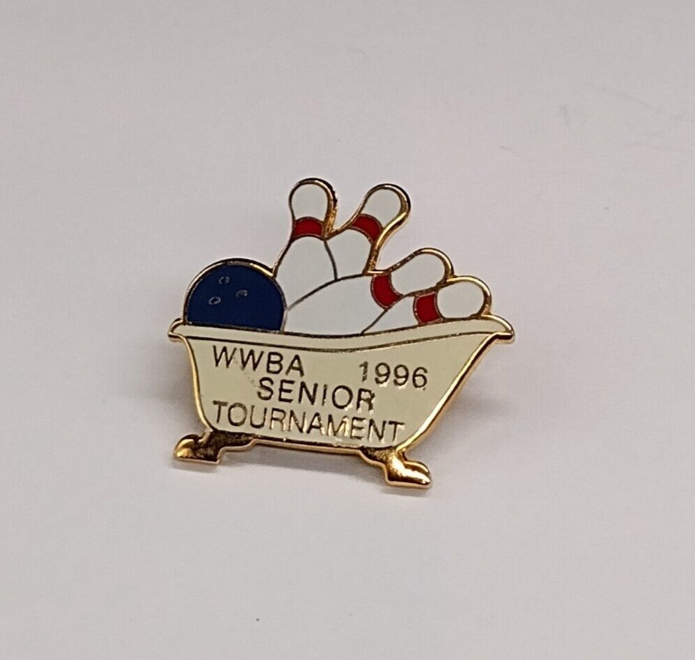 WWBA 1996 Senior Tournament Bowling Lapel Pin