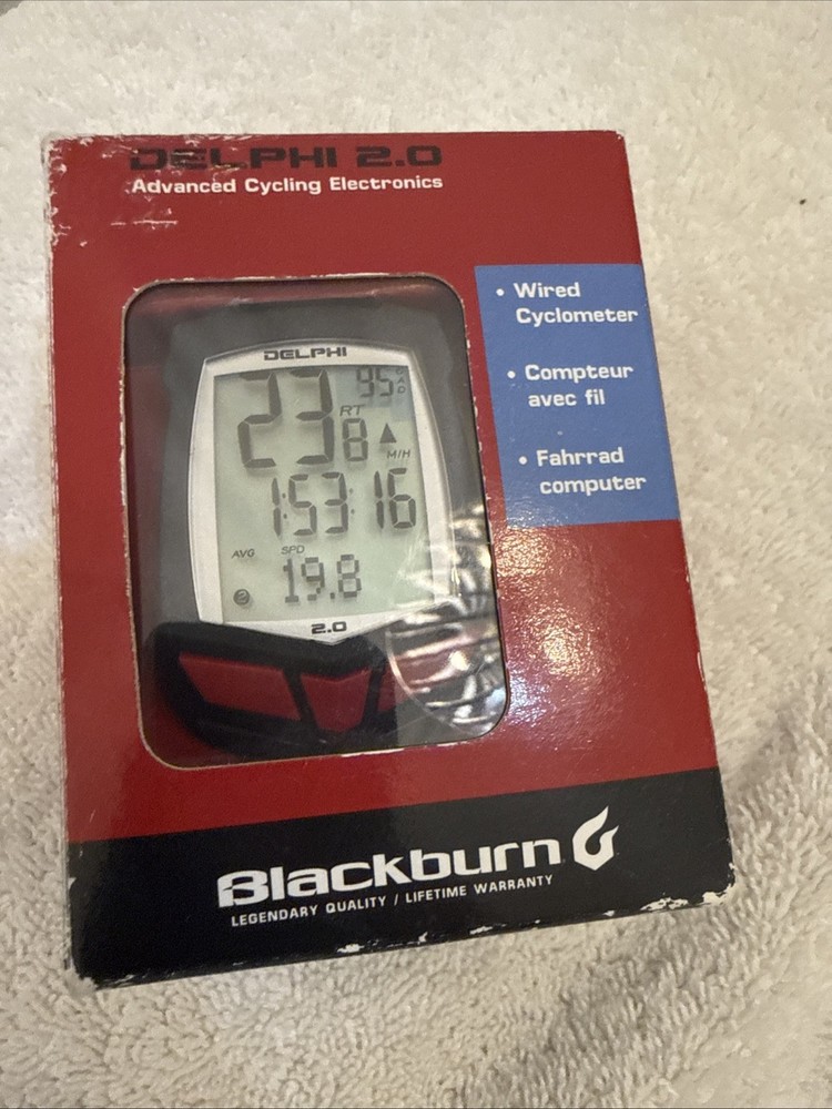 Blackburn Delphi 2.0 Wired Cyclometer, new