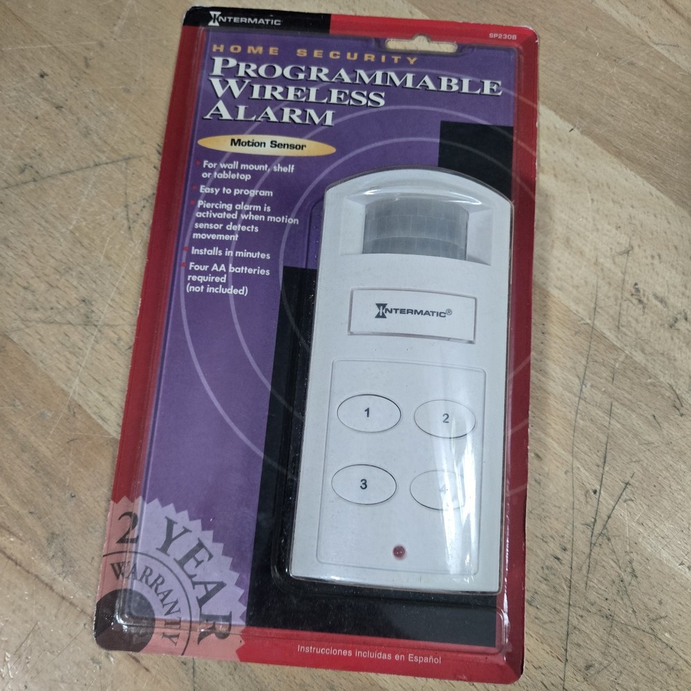 Intermatic Home Security Programmable wireless alarm w/ Motion Sensor NEW SEALED