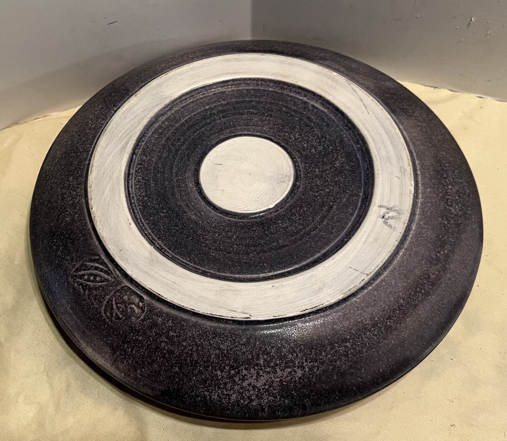 Studio Pottery Bowl Incised Design Signed