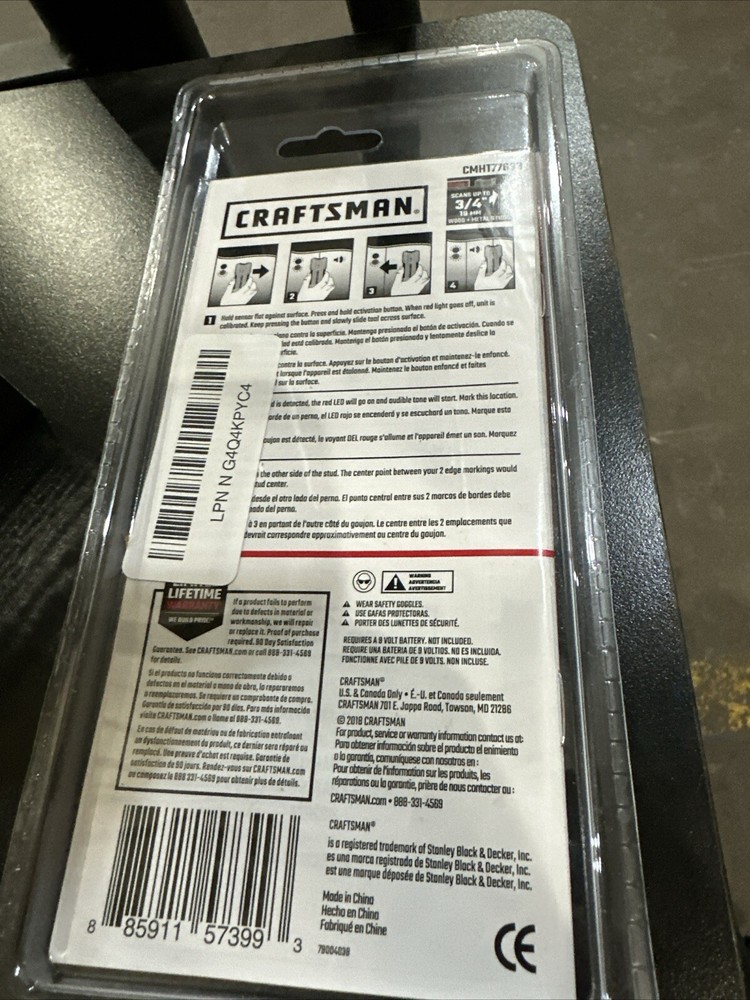 CRAFTSMAN Stud Finder, 3/4-Inch Depth (CMHT77633)