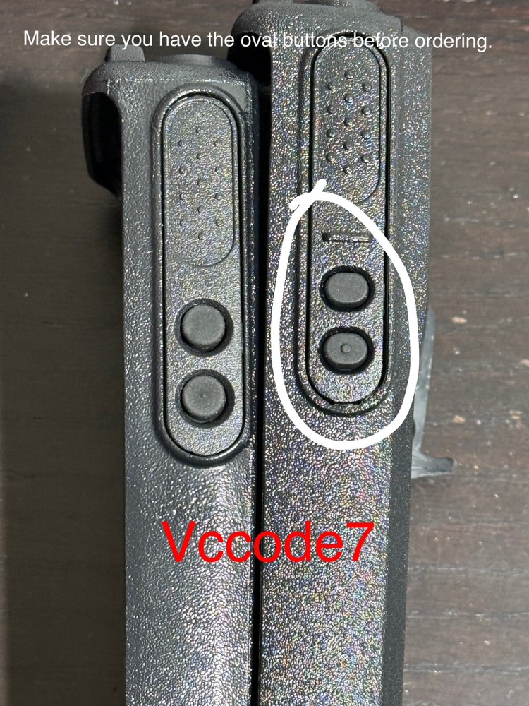 Motorola CP200d OVAL Button Replacement Housing with knobs