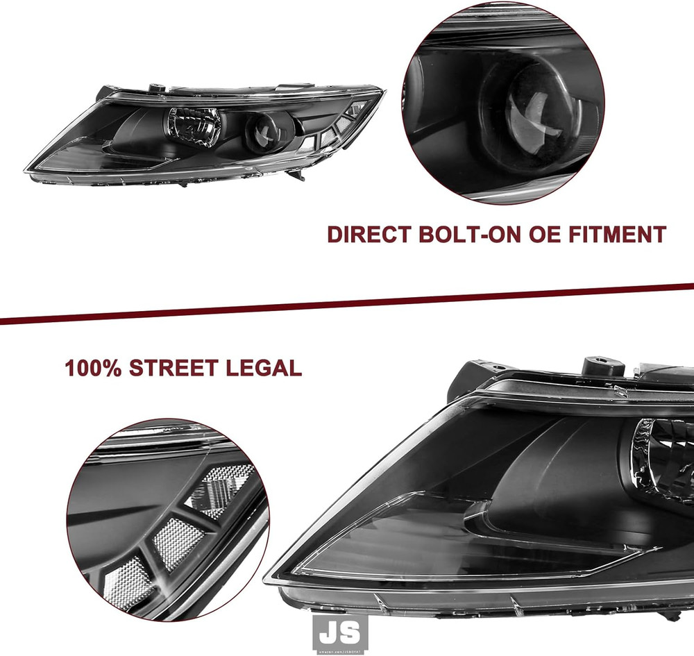 Headlight Assembly Replacement Fit for 2011-2013 Kia Optima Headlamp Replacement