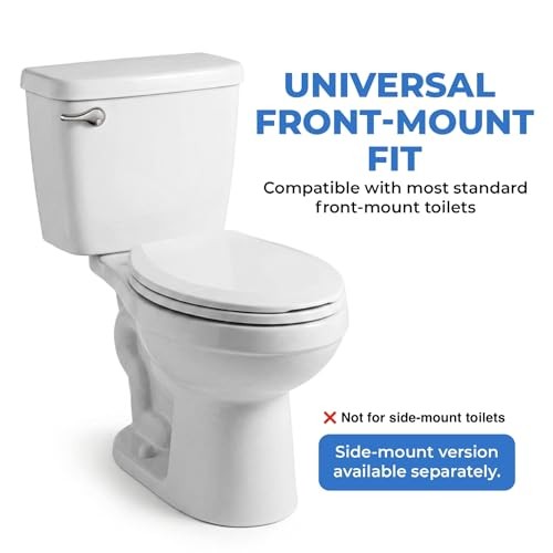 Toilet Handle Lever Flush Replacement, Chrome, Front Mount Chrome Polished