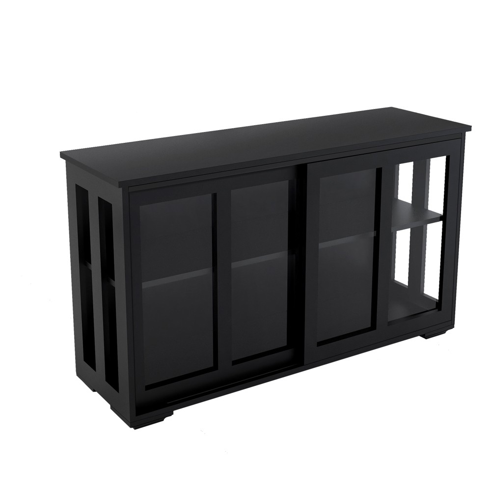 Kitchen Storage Stand Cupboard W Glass Door