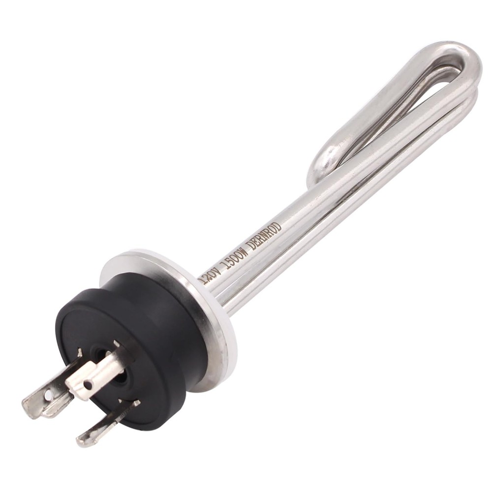 DERNORD 120V 1500W Tri-clamp Foldback Heating Element 1500w, Silver