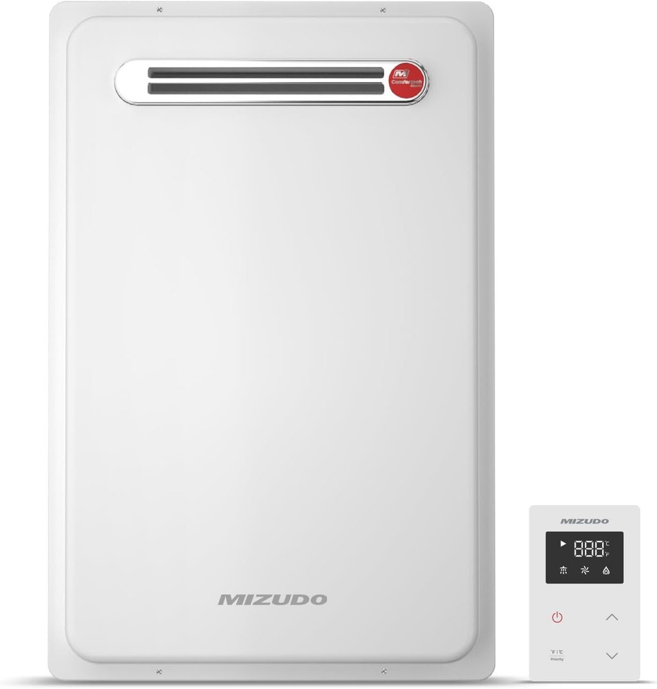 120,000 BTU Tankless Water Heater Natural Gas Outdoor Instant Hot Water Heater