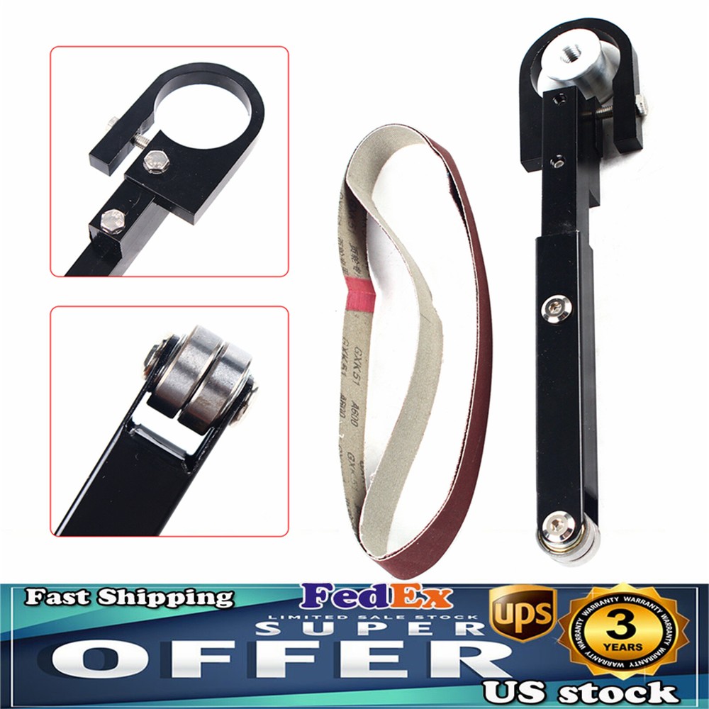 Angle Grinder Belt Sander Attachment Metal Wood Sanding Grinding Machine Bracket