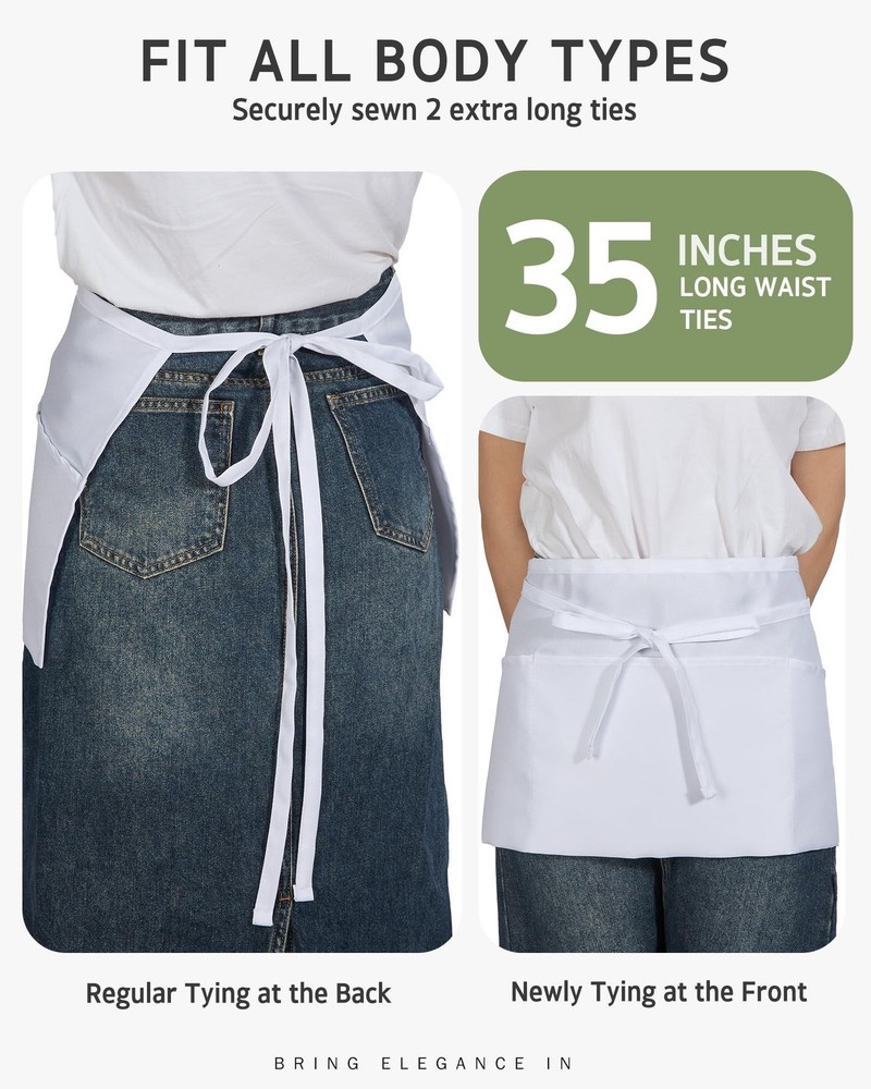 Syntus Server Apron, White 1