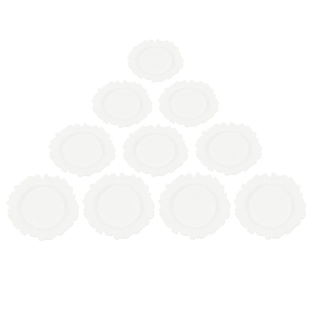 Round Plastic Reef Plate Dinner Wedding Party Tableware Plates Mats Decoration