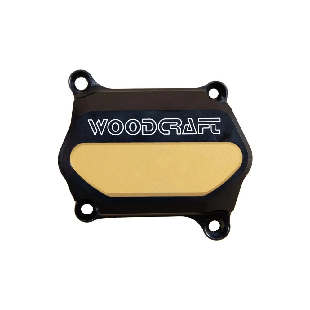 DUCATI 2016-2017 HYPERSTRADA 939 WOODCRAFT WATER PUMP PROTECTOR - SILVER PLATE