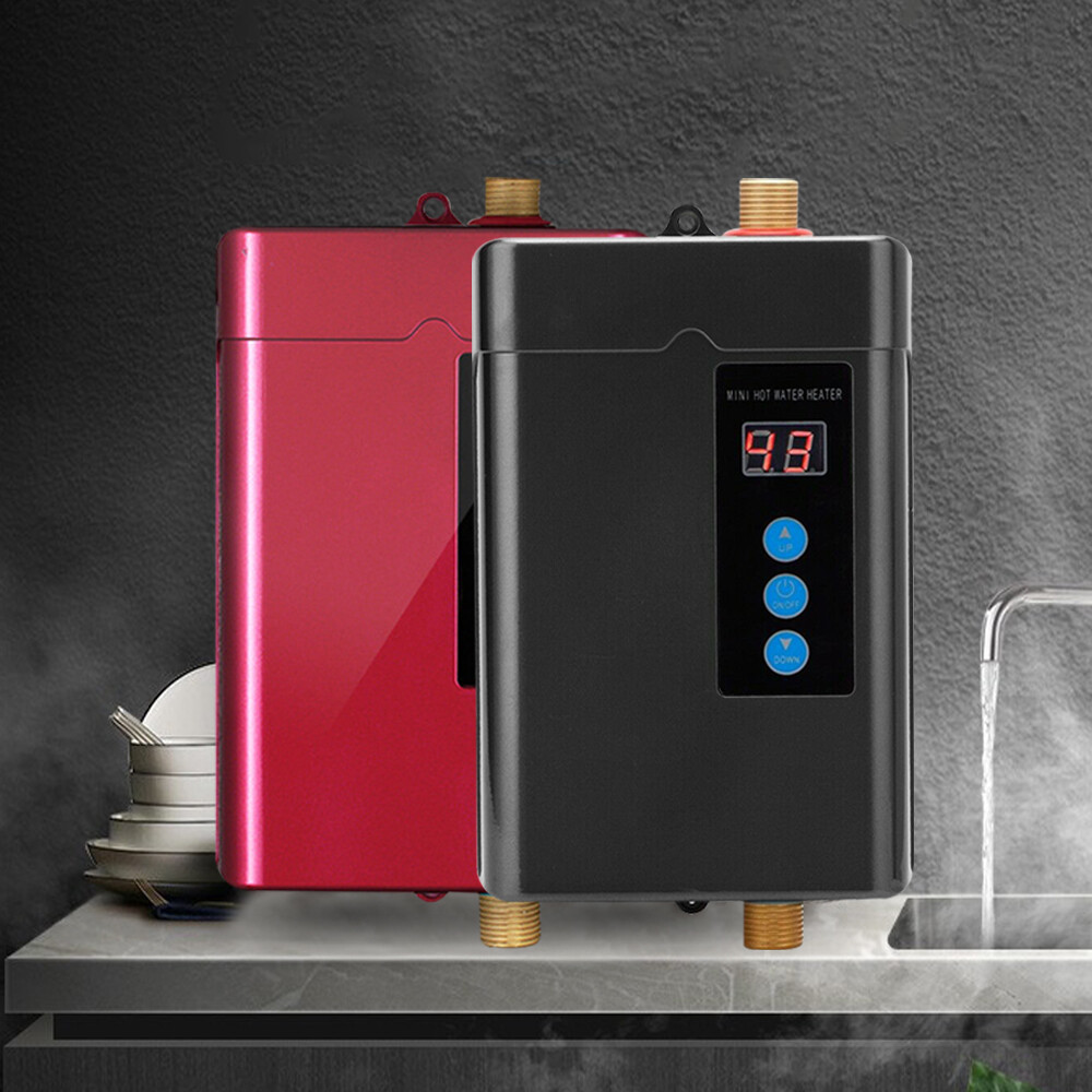3000W 110V Electric Instant Hot Water Heater Under Sink Tankless Water Heater