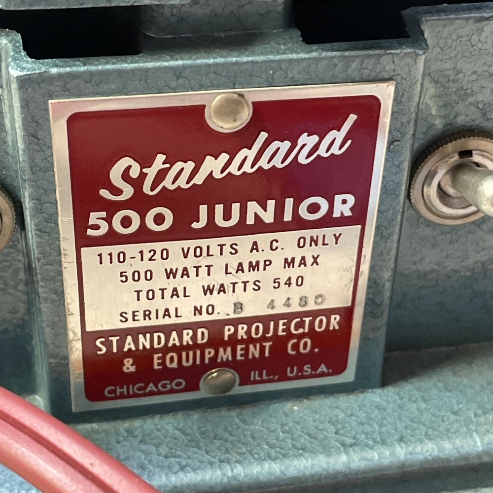 vintage standard projector Original Case Manual Working
