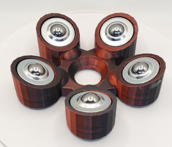 Bowling Ball Spinner Cup - Velvet Eclipse (Black and Copper)