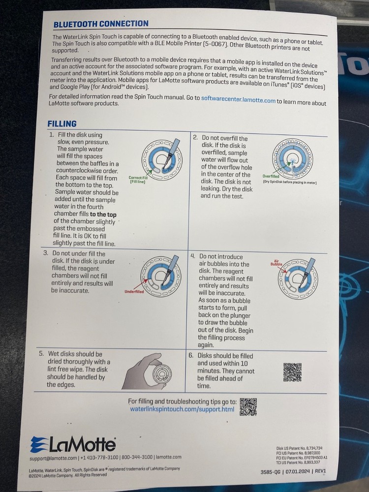 LaMotte Waterlink SpinTouch DW