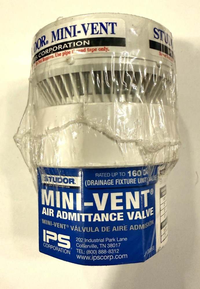 NEW Studor Mini-Vent Air Admittance Valve