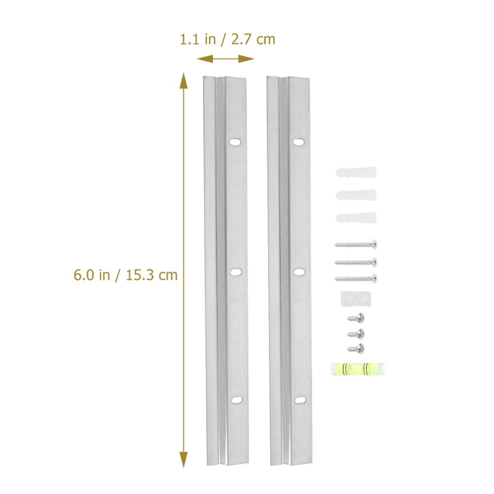 2 Sets Wall Mounting Interlocking Brackets Picture Frame Hardware