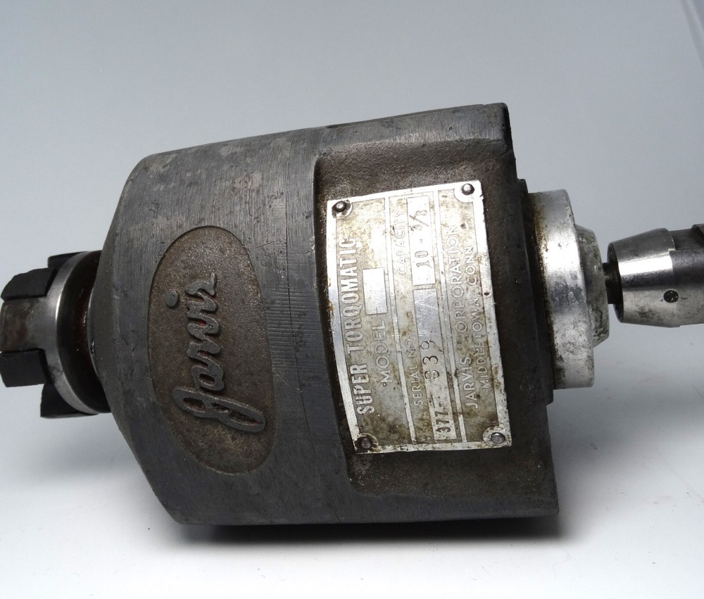 Jarvis Corp. Torqomatic Tapping Head, Model 376, Capacity 10-3/8