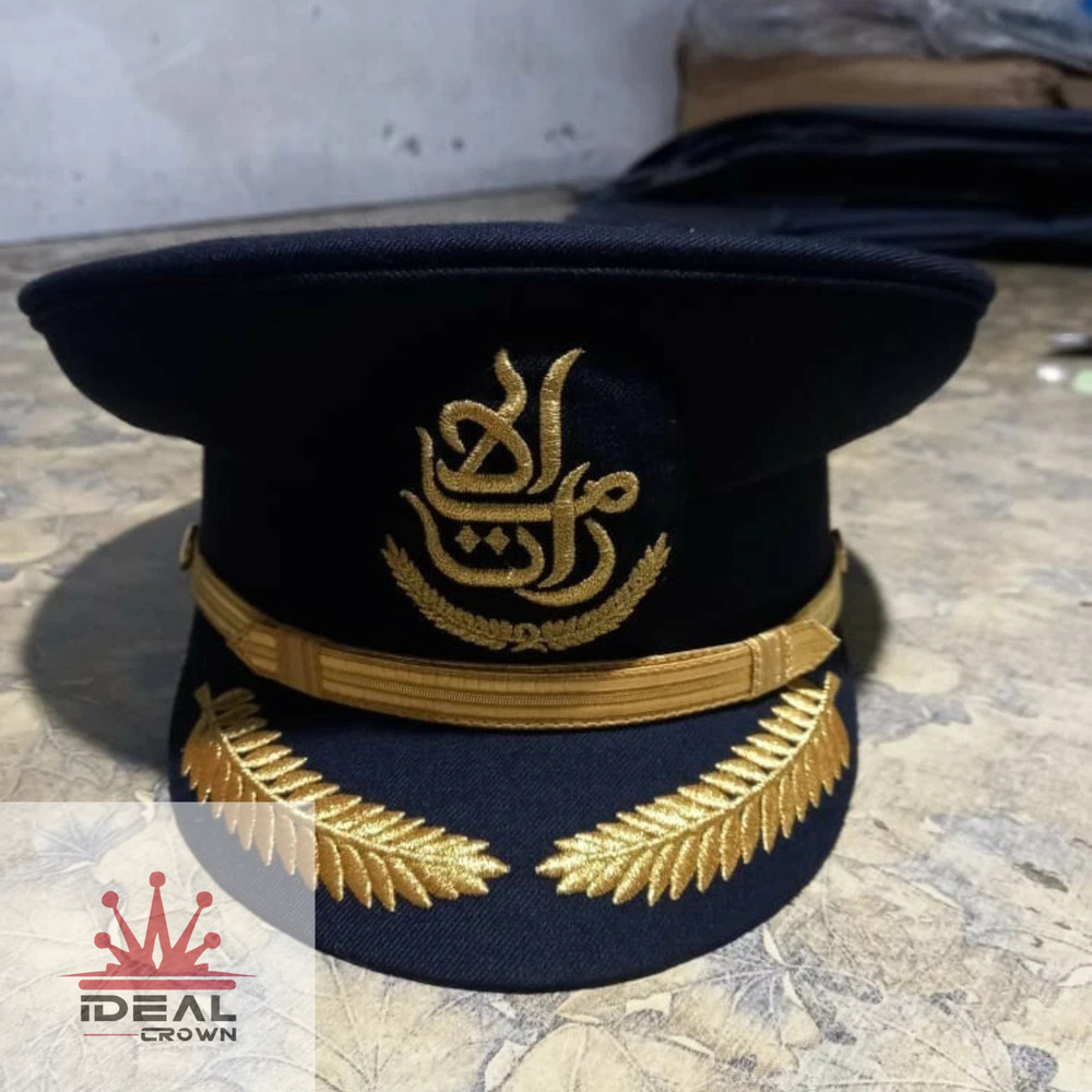 Emirates Airlines Pilot Cap – Aviation Captain Hat Uniform Style All sizes