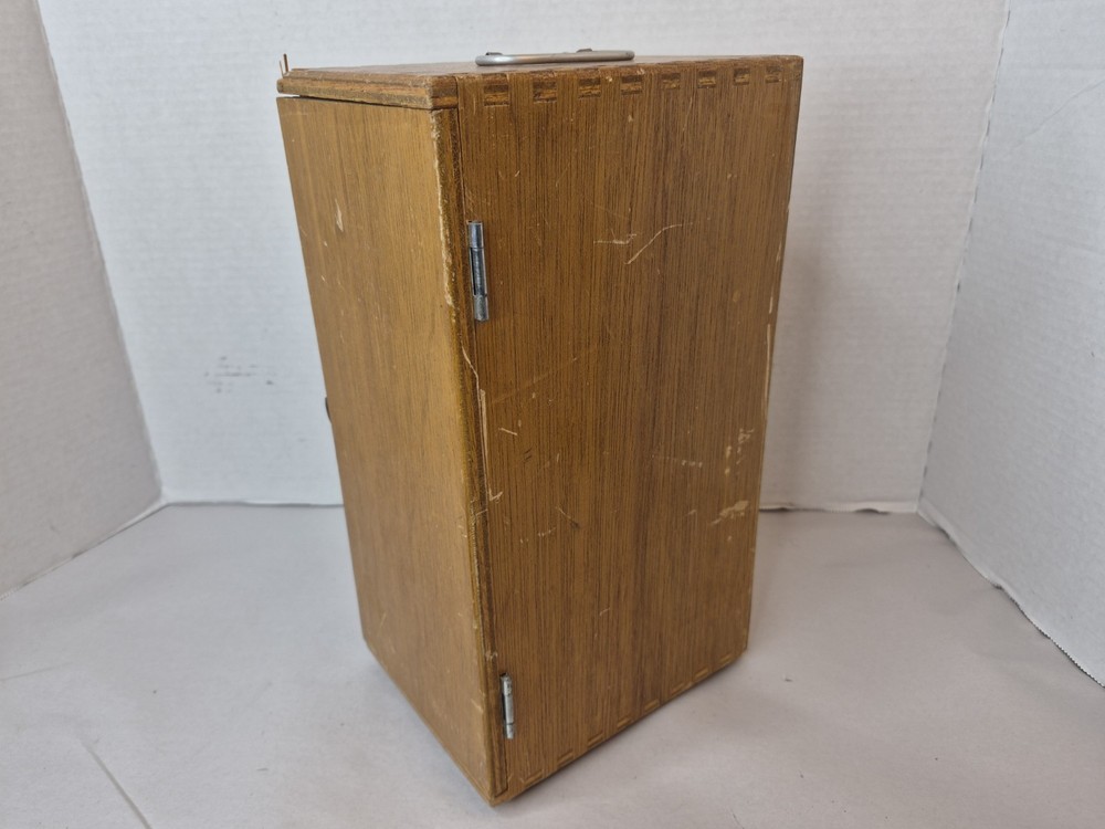 Vintage Monolux 600x Microscope Replacement Wood Storage Case