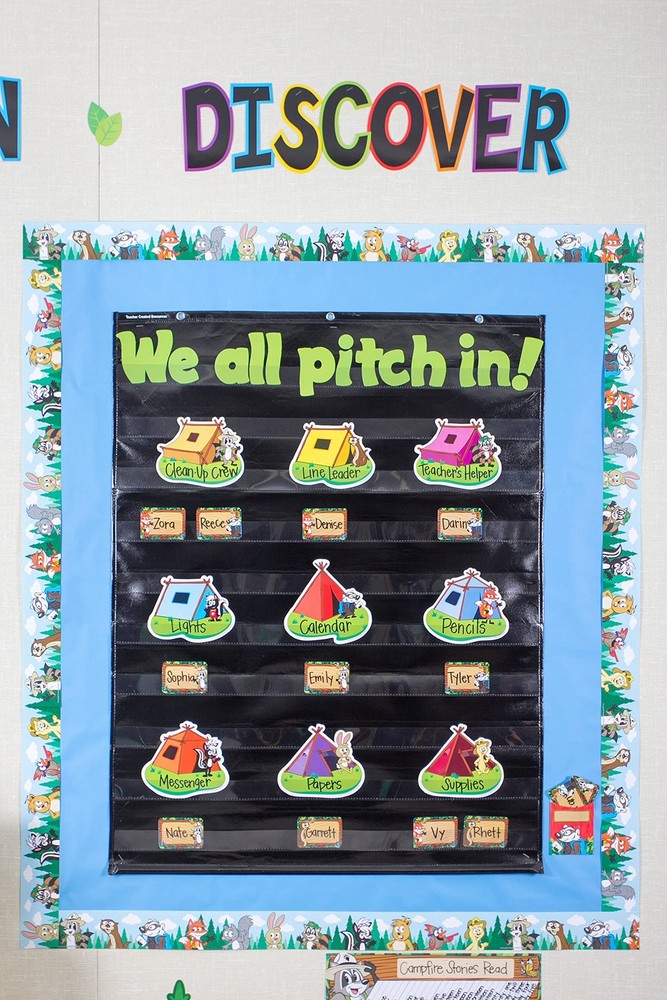 Teacher Created Resources Black 10 Pocket Chart (20744)