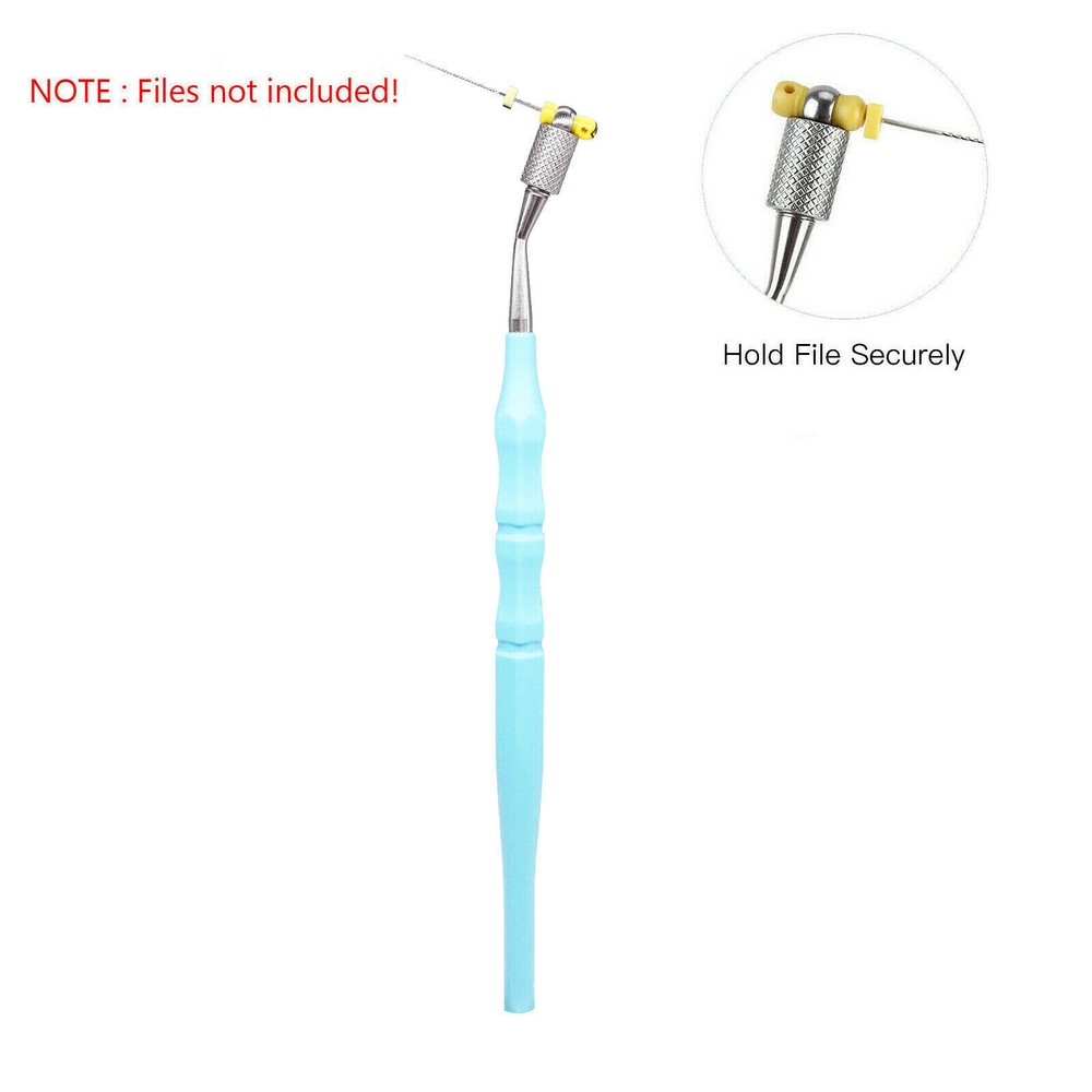 Dental 134℃ Autoclaved Simple Structure Endo File Holder Handle Hand Root Grey