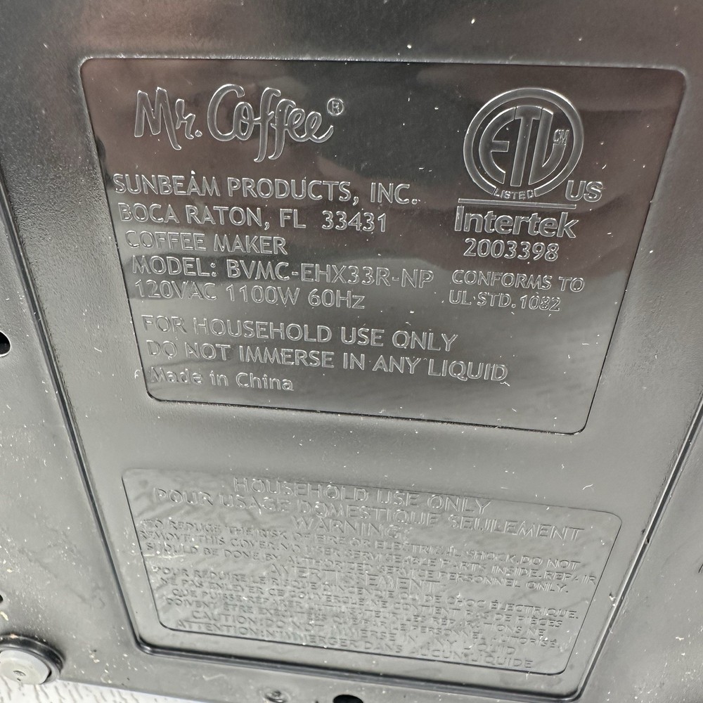 Mr. Coffee 12 Cup Programmable Drip Coffee Maker Brew Strength Selector Dark Red