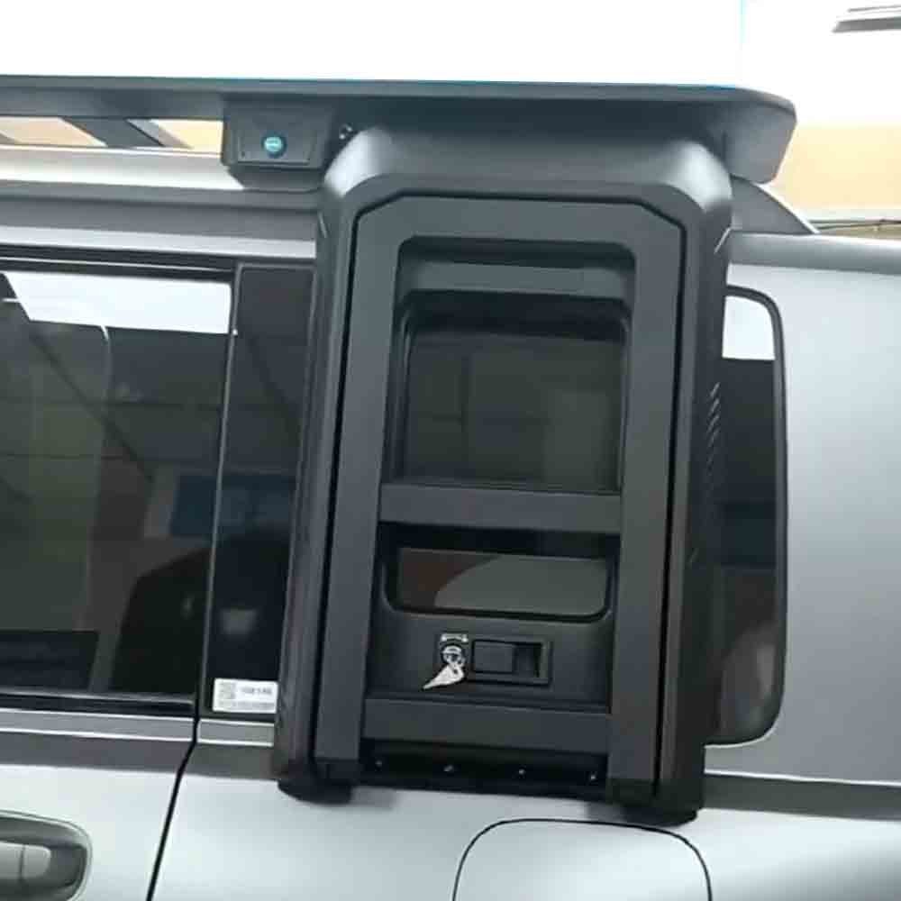 Fixd Deployable Side Ladder Full Black Window Step Fit for BYD Bao 5 2023-2025